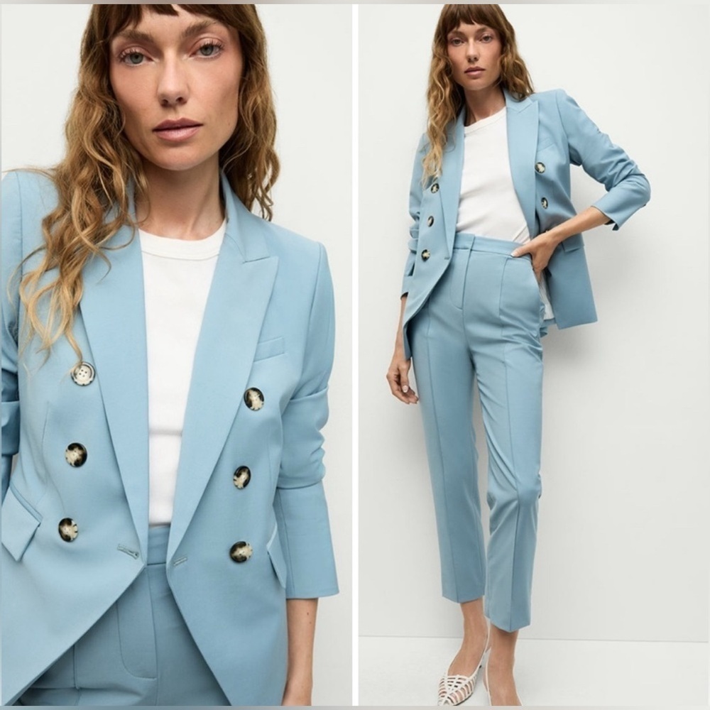 Veronica Beard Miller Dickey jacket blazer cool blue